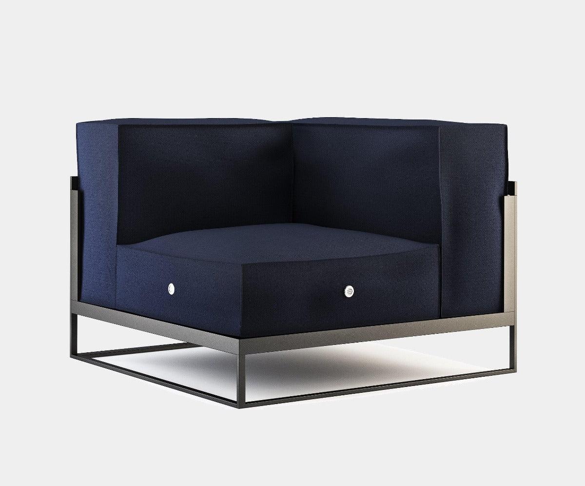 Zahradní sedací souprava MOORE Navy Blue - RÖSHULTS - perdonahome