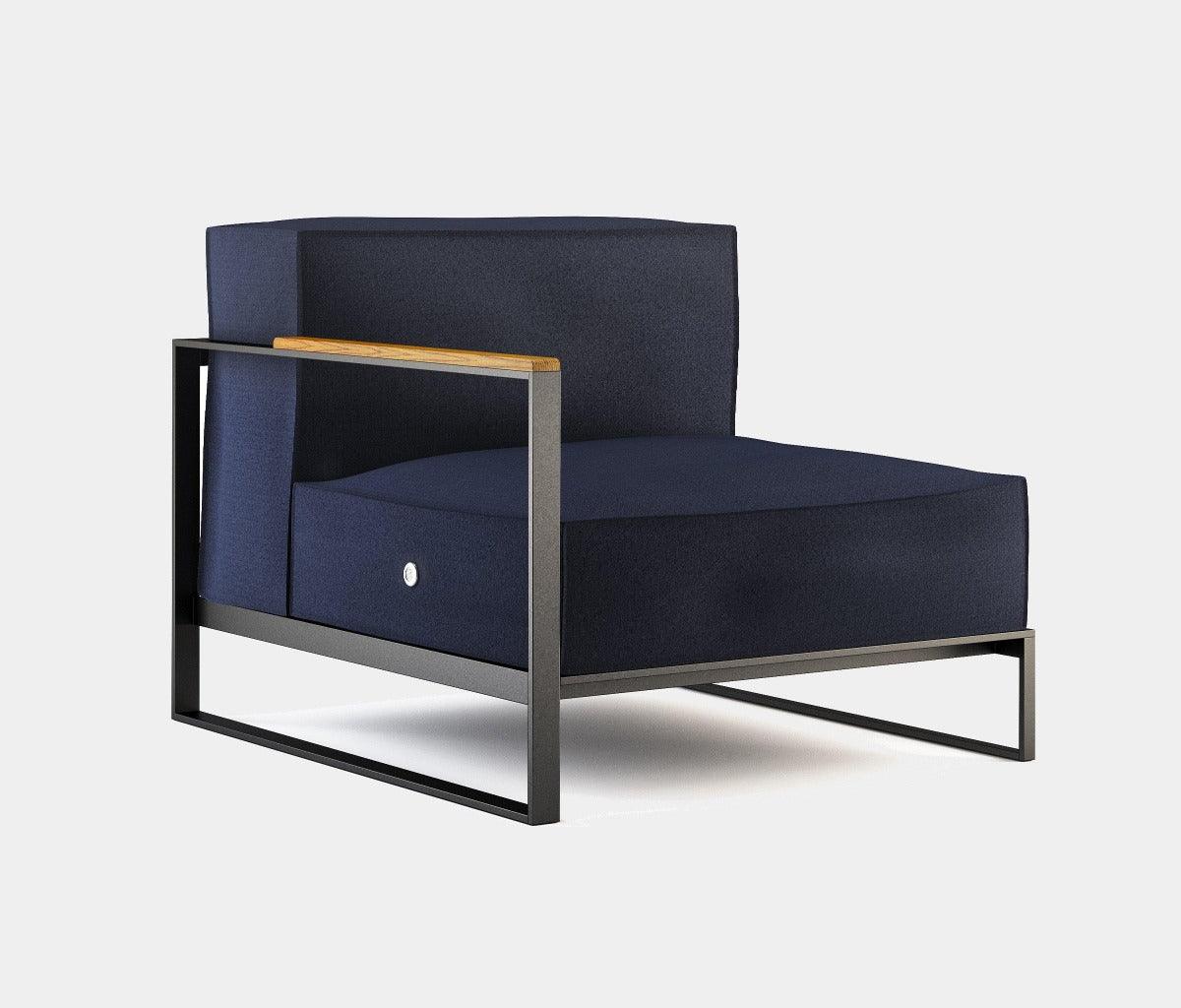 Zahradní sedací souprava MOORE Navy Blue - RÖSHULTS - perdonahome