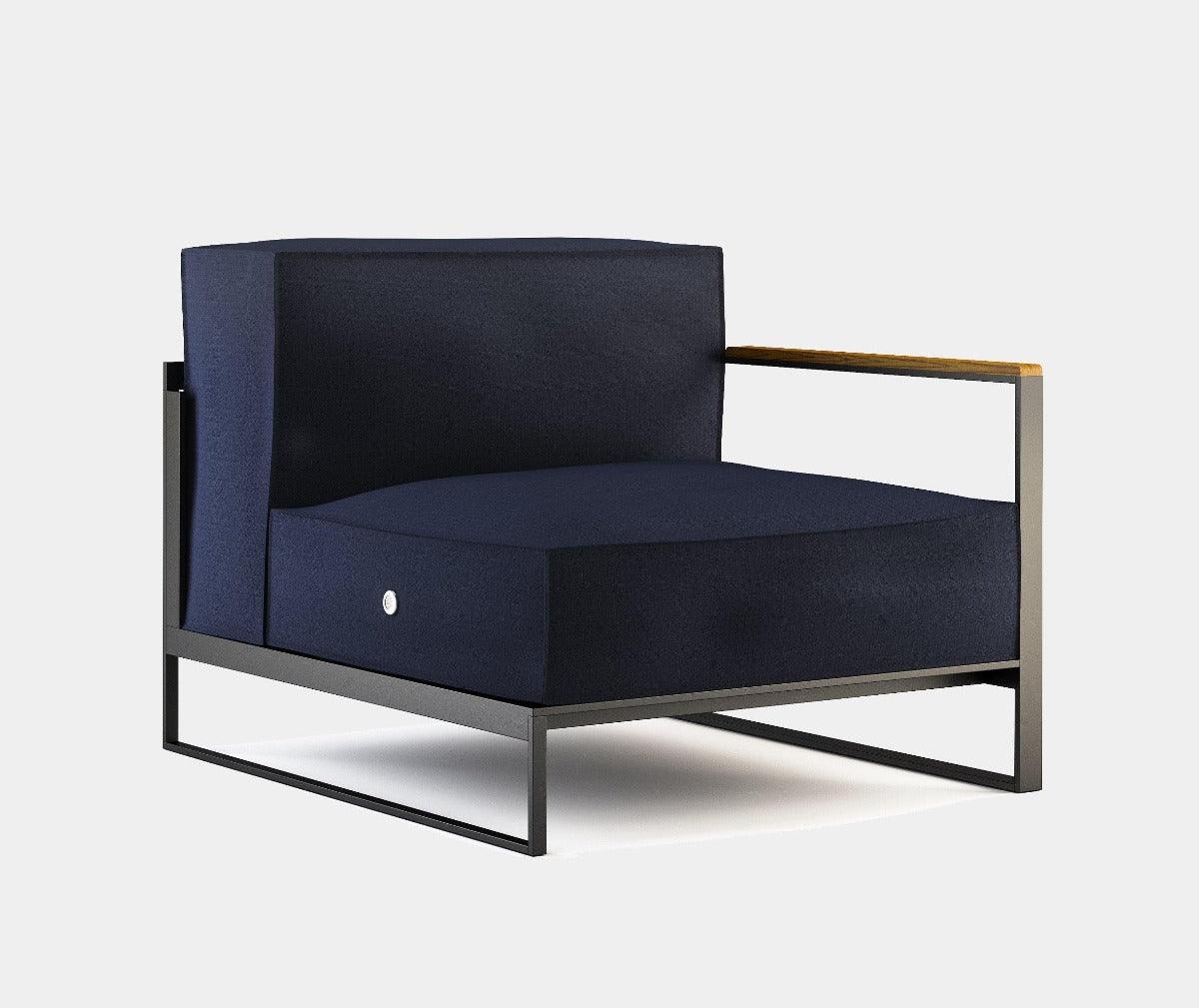 Zahradní sedací souprava MOORE Navy Blue - RÖSHULTS - perdonahome