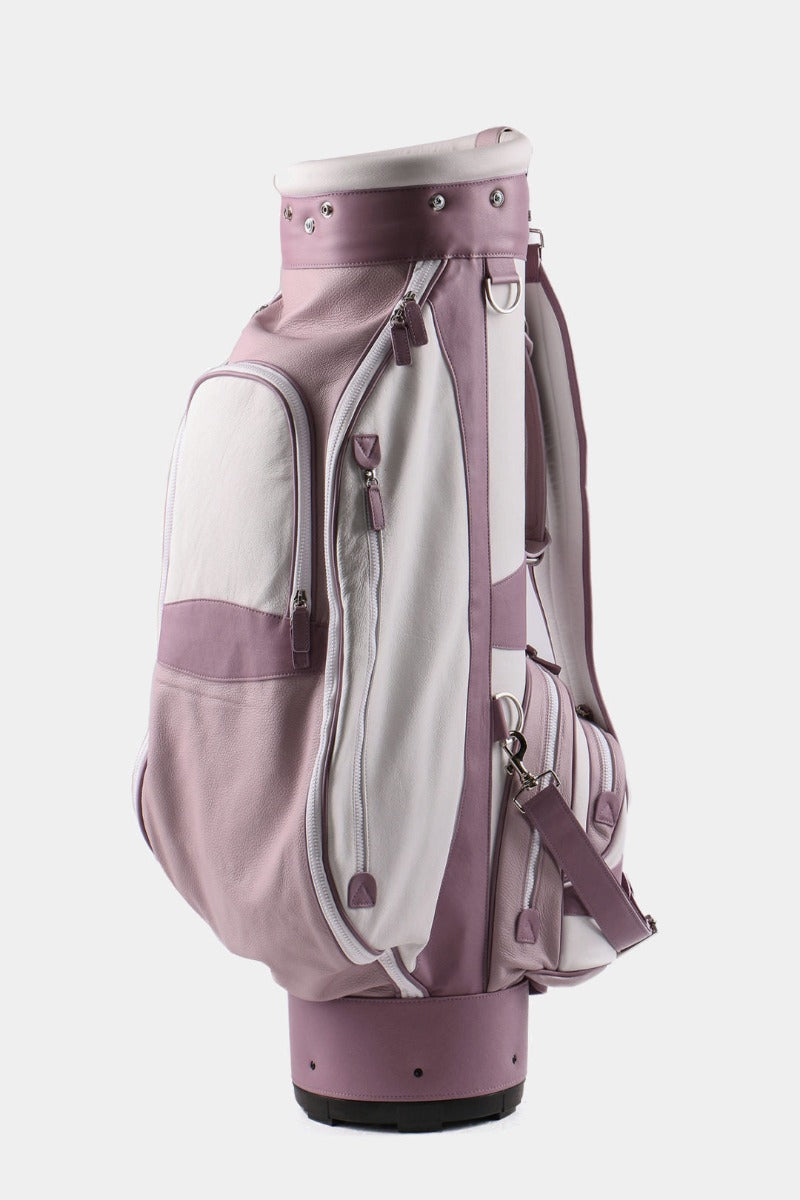 TERRIDA kožený golfový bag na vozík violett