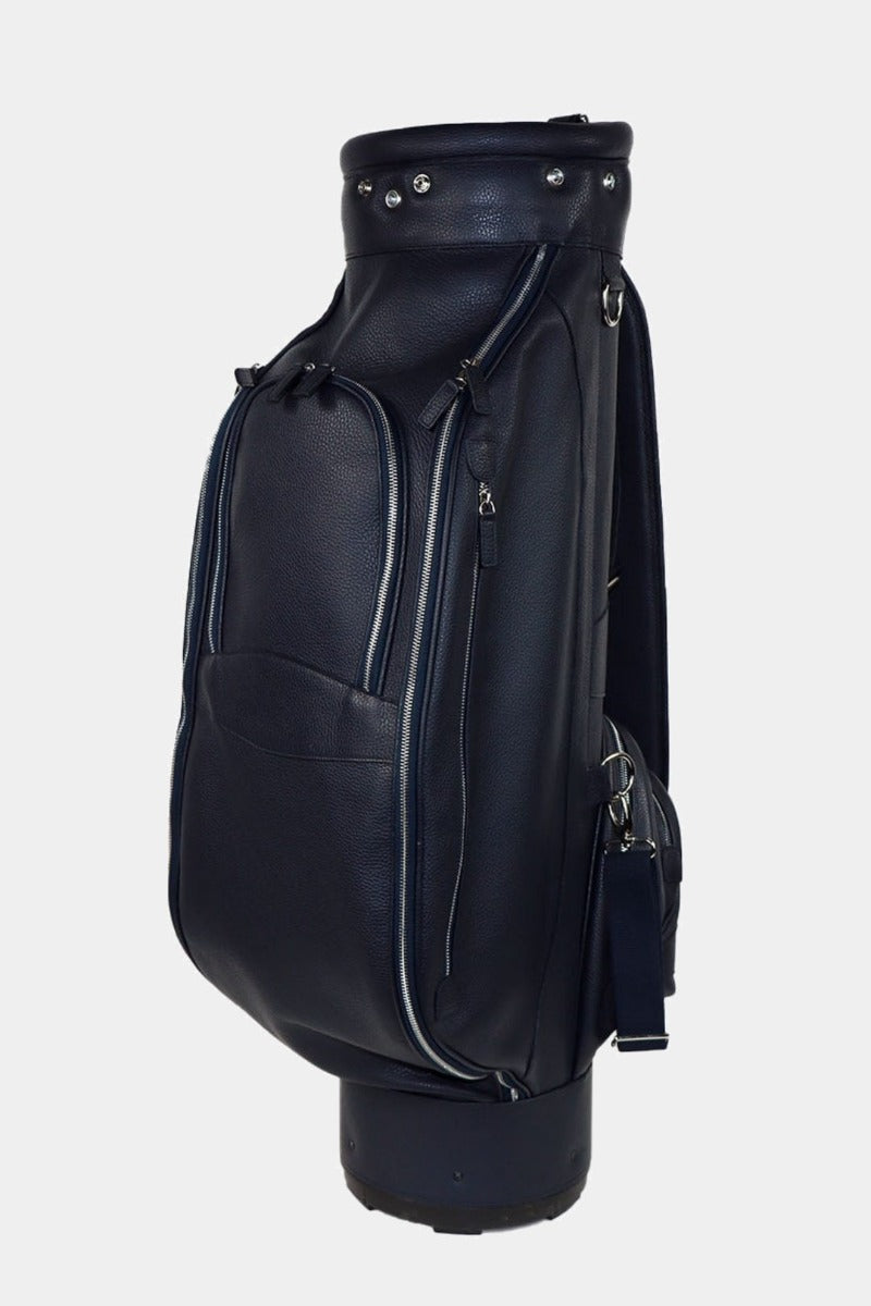 TERRIDA kožený golfový bag na vozík BLACK