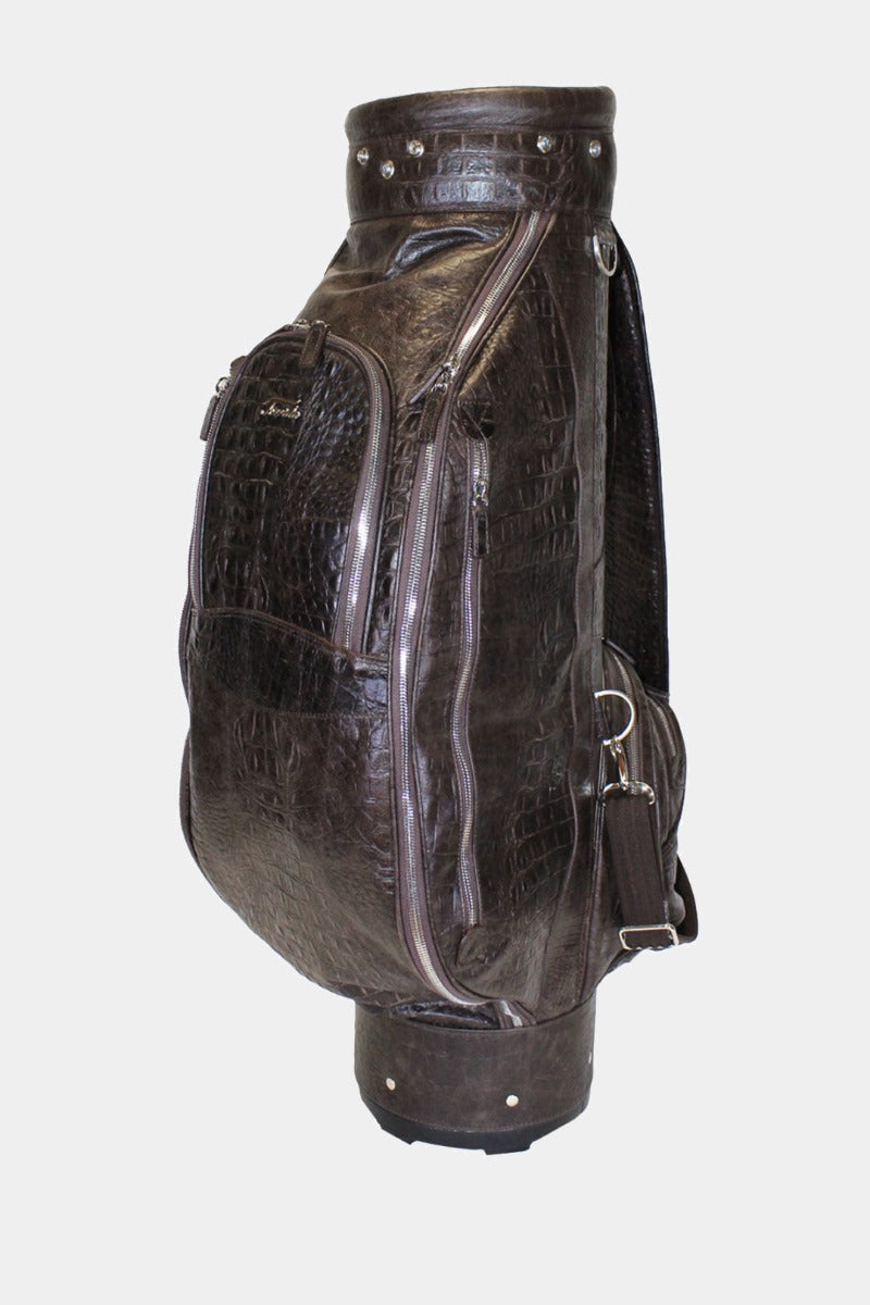 TERRIDA kožený golfový bag na vozík CROCO-perdonahome
