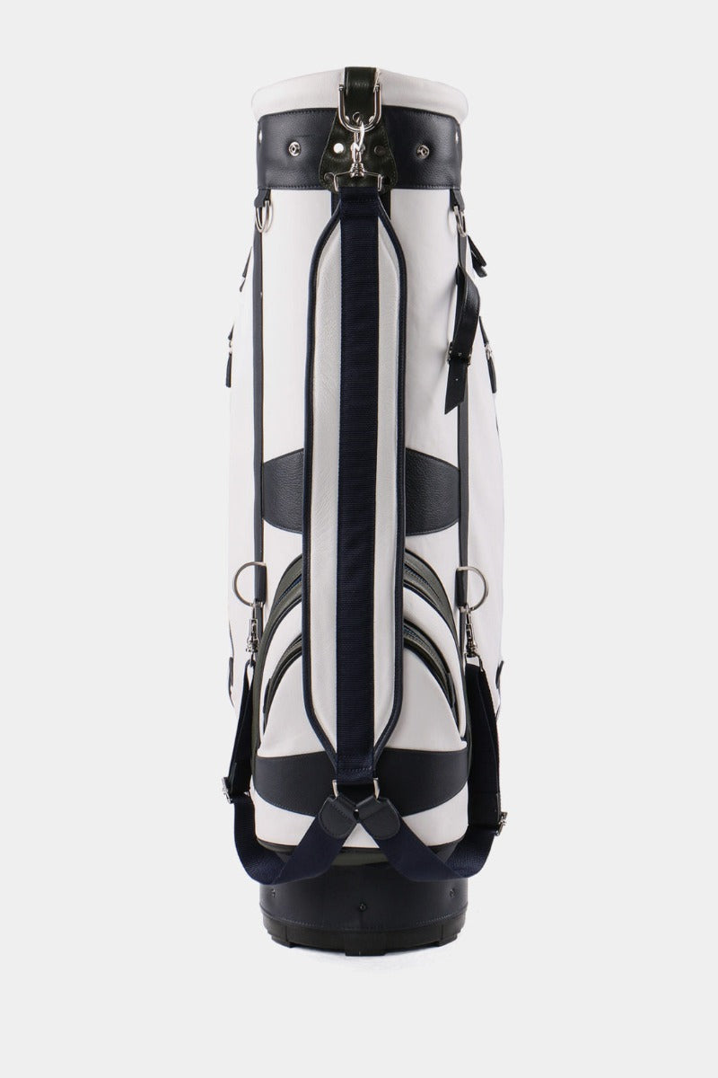 TERRIDA kožený golfový bag na vozík BLACK/BLUE
