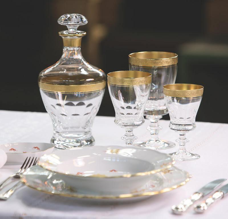 Broušená křišťálová sklenice na bílé víno CONCORD - Theresienthal - perdonahome