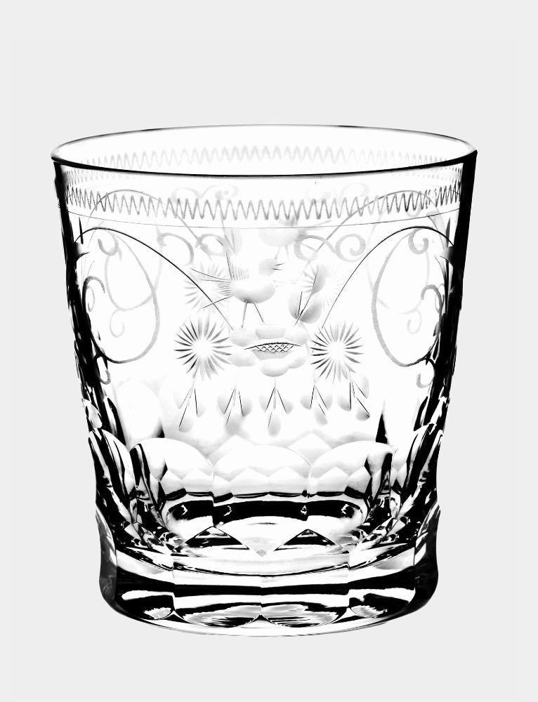 Broušená křišťálová sklenice na whisky BERNADOTTE GOLD - Theresienthal - perdonahome