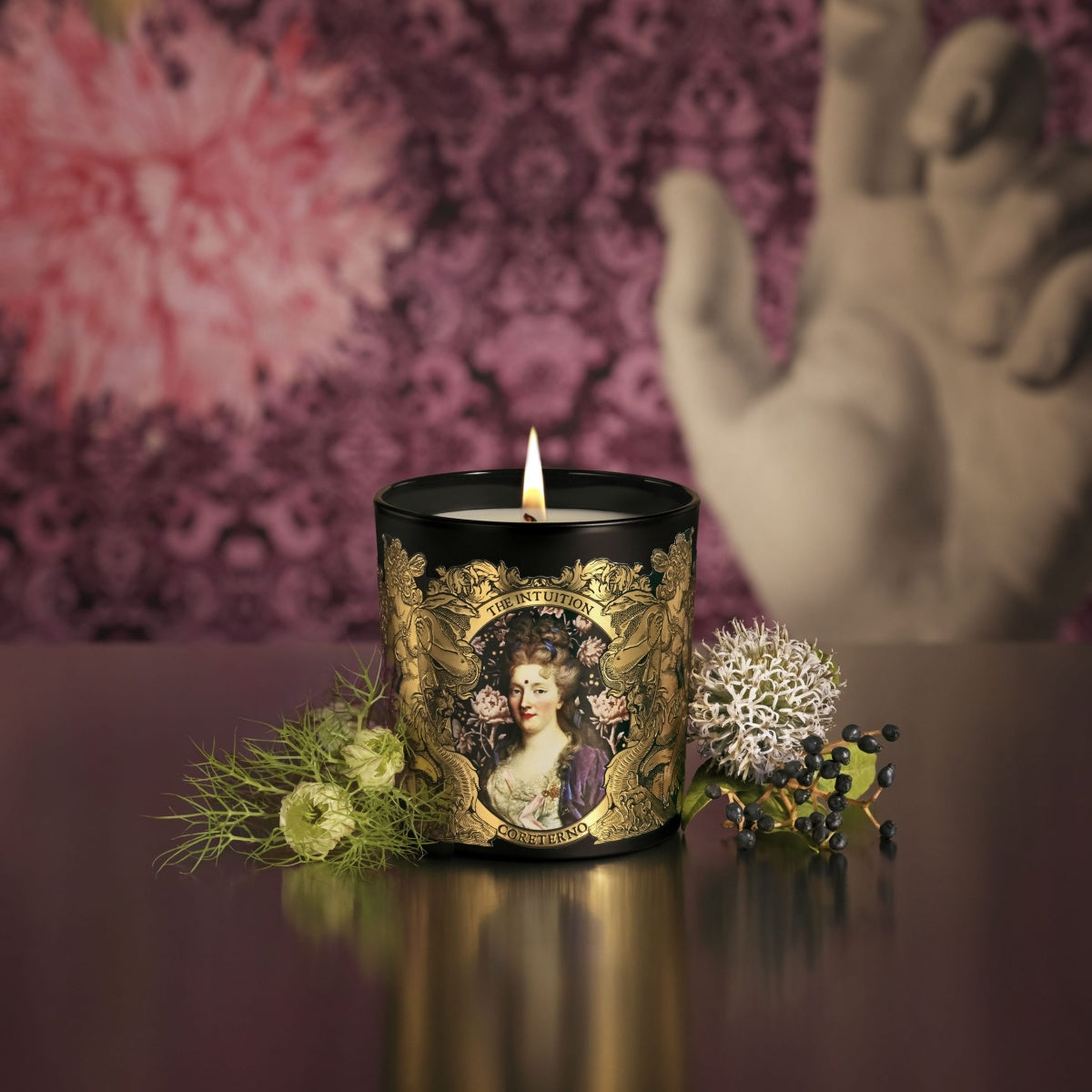Coreterno Aphrodite vonná svíčka The Intuition - mystické dřevo