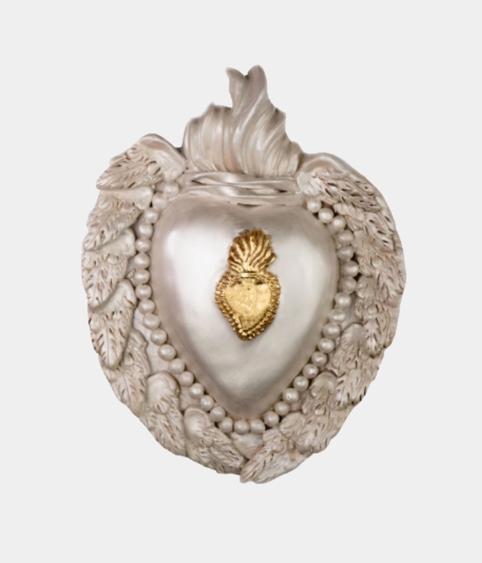 Keramické srdce perleťové