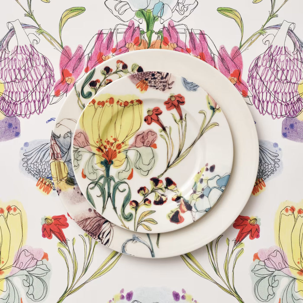 FRANCESCA COLOMBO Designový talíř na polévku Babiččina zahrada