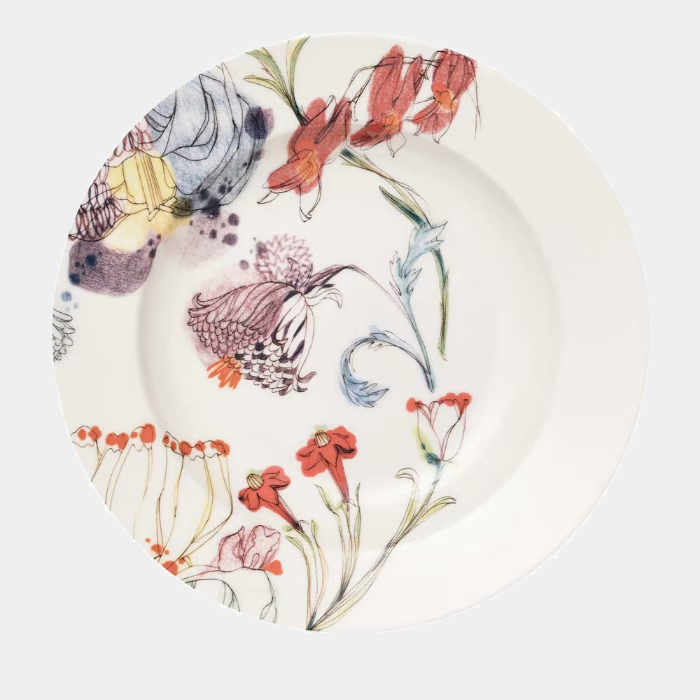FRANCESCA COLOMBO Designový talíř na polévku Babiččina zahrada