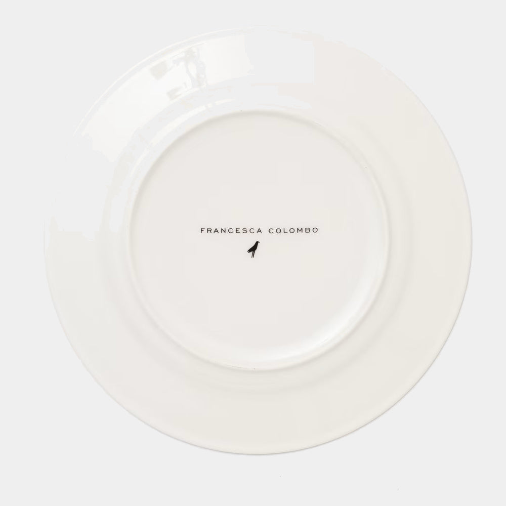 FRANCESCA COLOMBO Designový jídelní talíř Modré léto