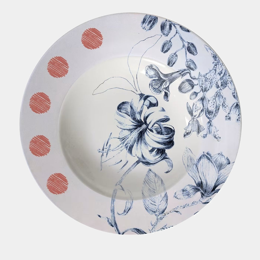 FRANCESCA COLOMBO Designový talíř na polévku Marie Antoinette