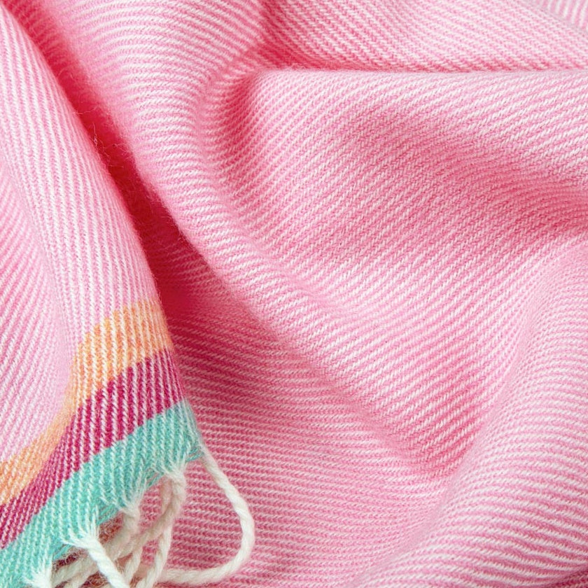 Dětská deka 100% Merino – Pohádky na dobrou noc - flamingo