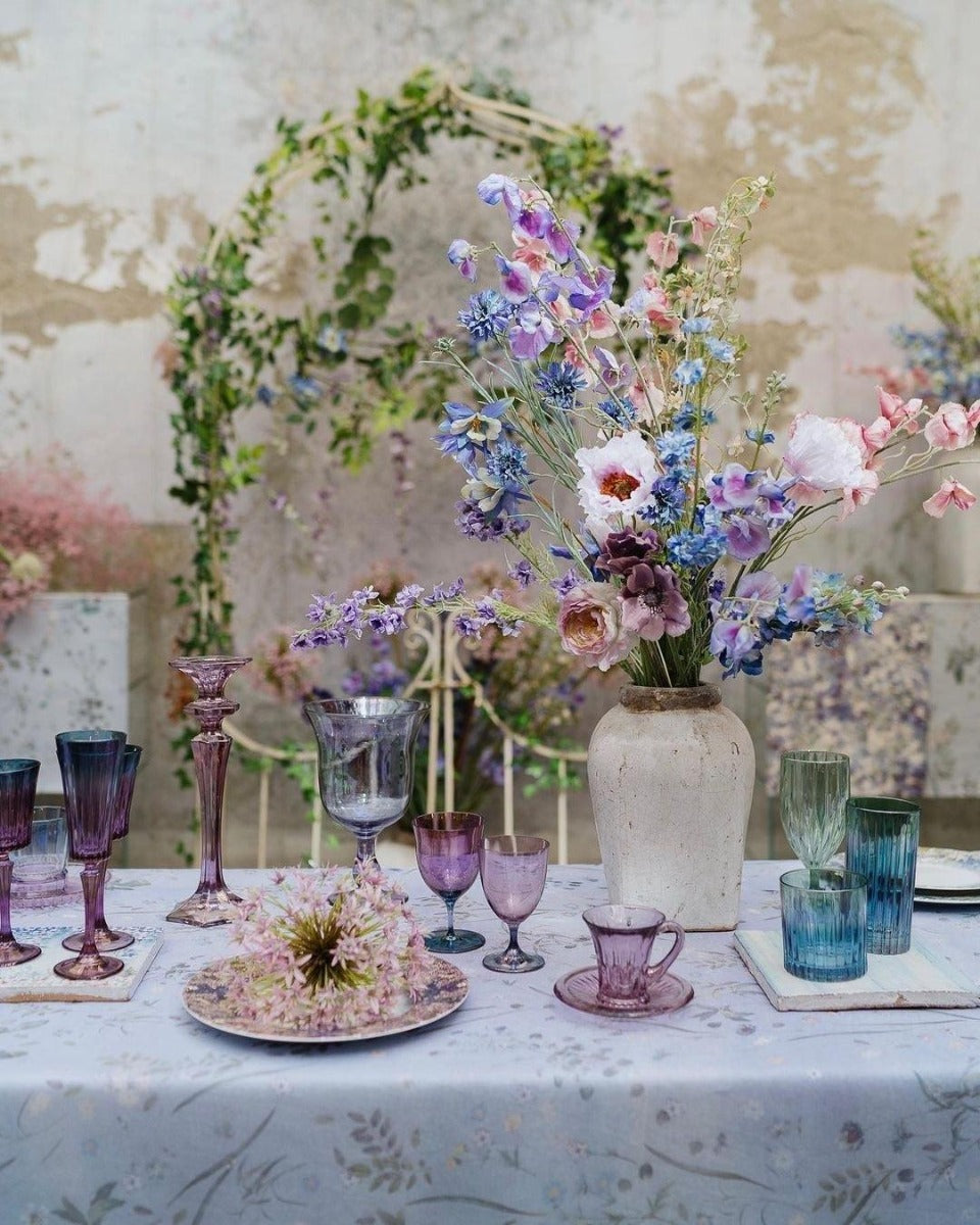 Fialovomodrá skleněná váza - Luisa Beccaria - perdonahome