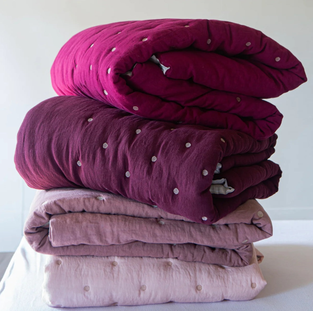 Once Milano luxusní lněný quilt přehoz na postel 